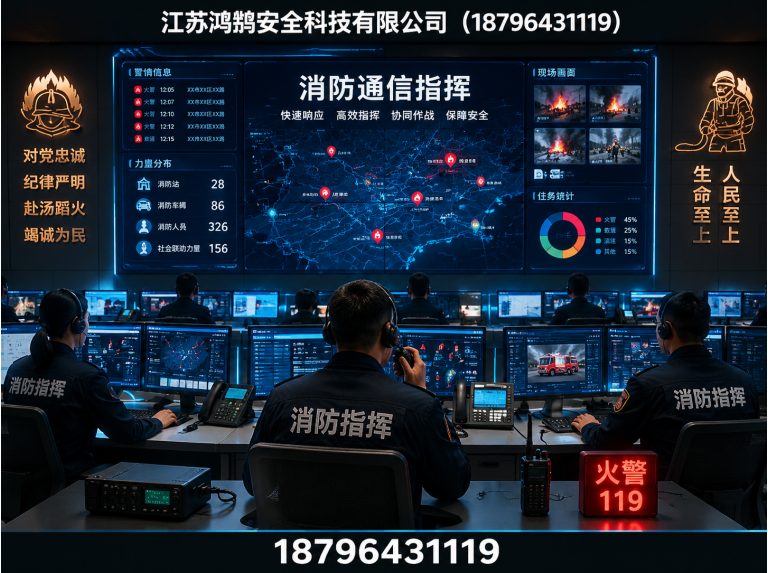 中山消防通信指挥展示图